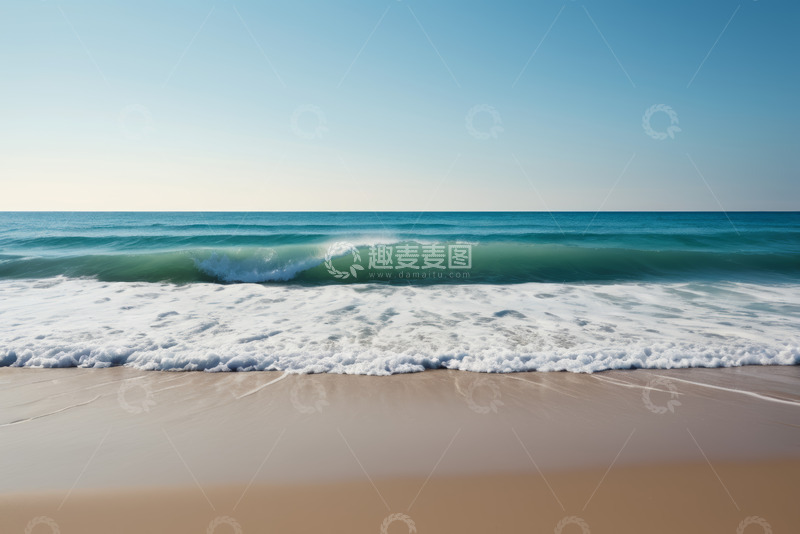 高清大图下载【趣麦麦图】海滩海浪自然景观