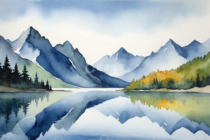 高清大图下载【趣麦麦图】山水湖泊自然风光