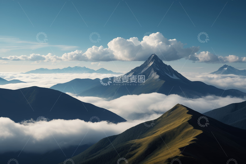 高清大图下载【趣麦麦图】高山云海自然风光