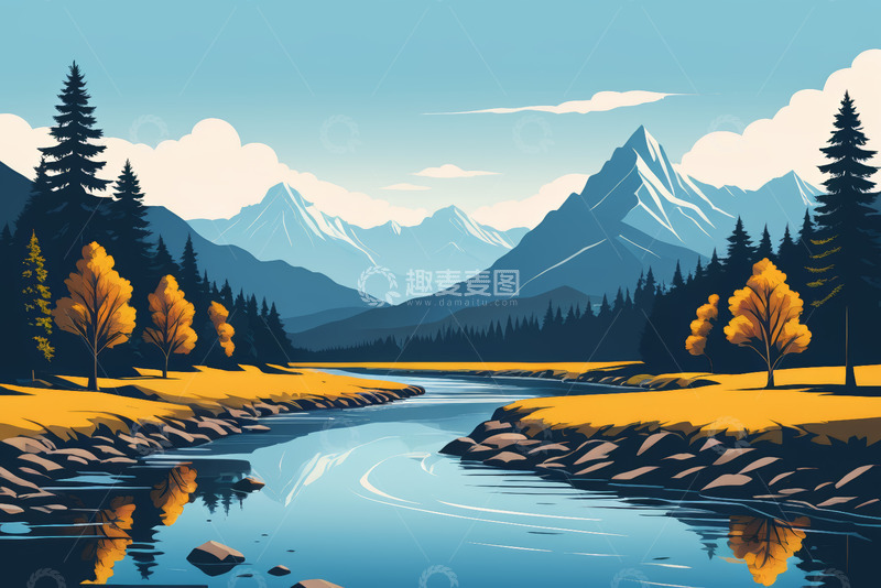 高清大图下载【趣麦麦图】山水森林自然风光