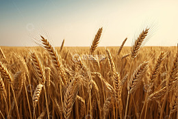 成熟的小麦田