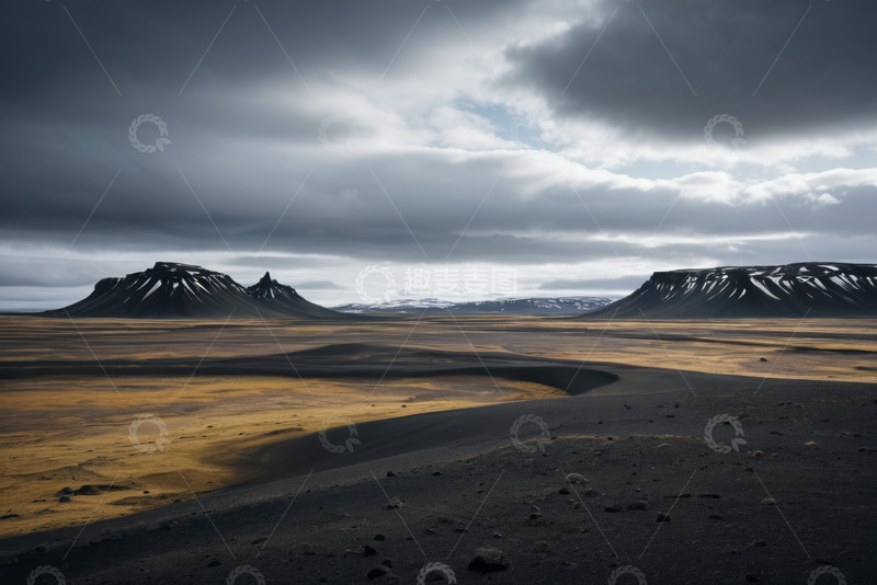 高清大图下载【趣麦麦图】冰岛开阔荒原自然景观