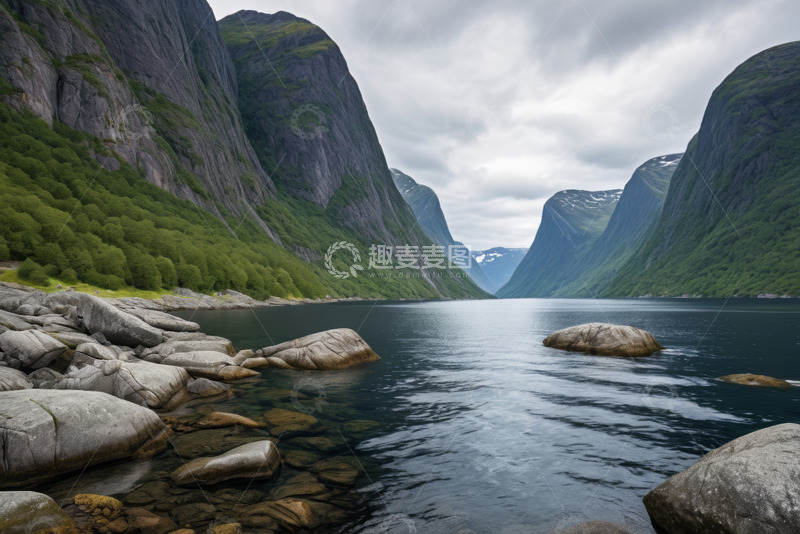 高清大图下载【趣麦麦图】挪威峡湾自然风光