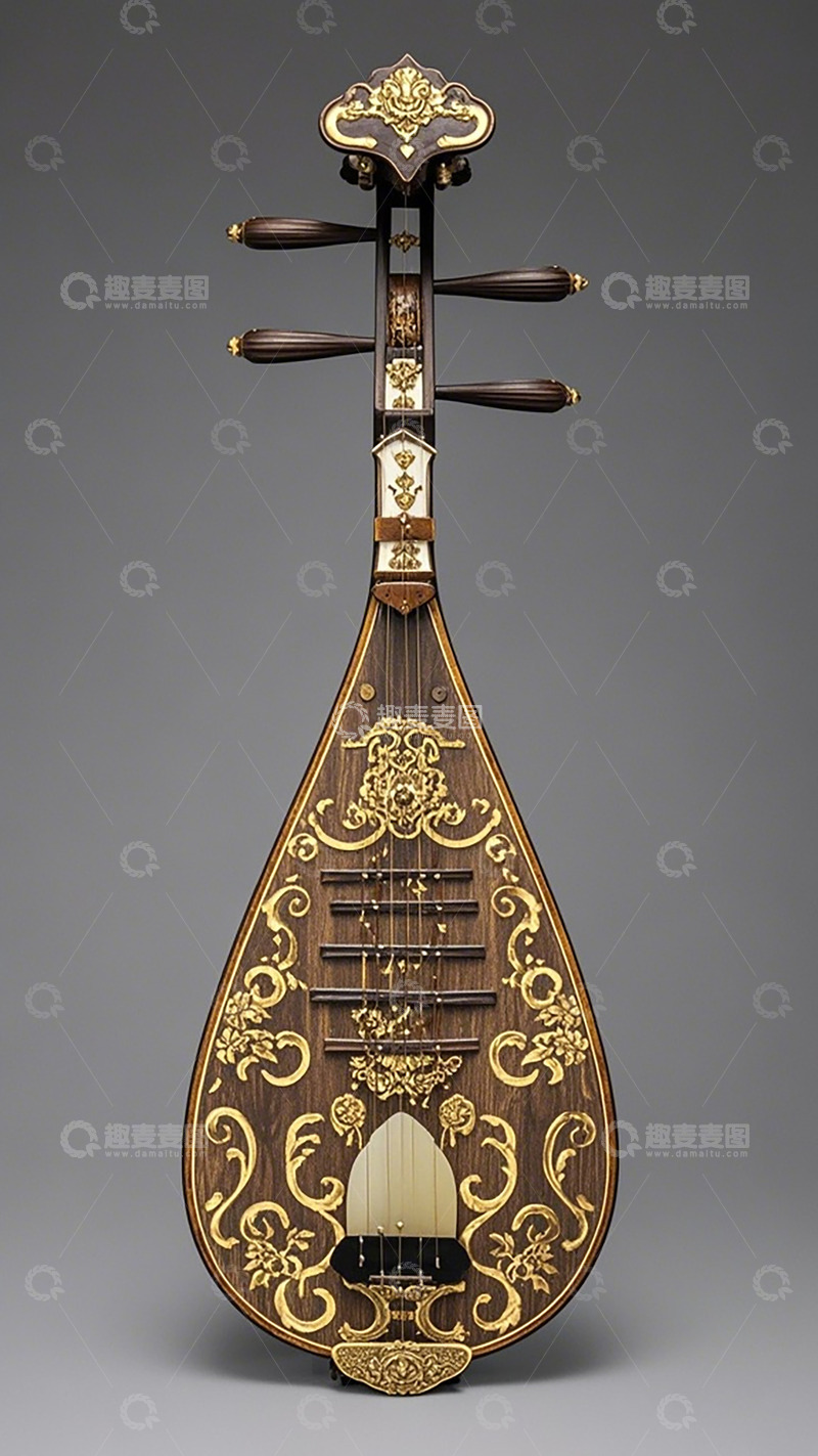 高清大图下载【趣麦麦图】古风琵琶乐器精美装饰艺术照