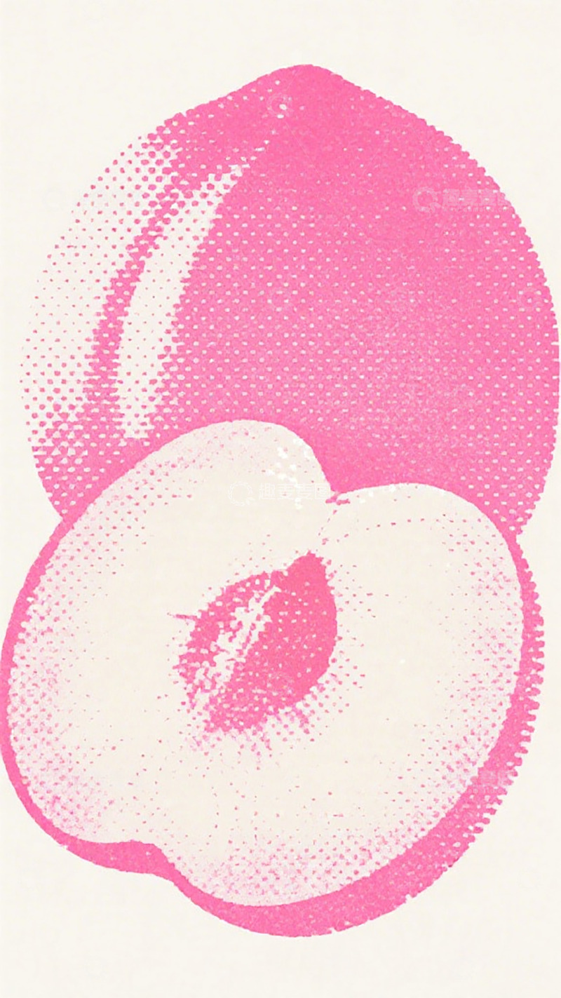 高清大图下载【趣麦麦图】点彩风格水果图案设计素材