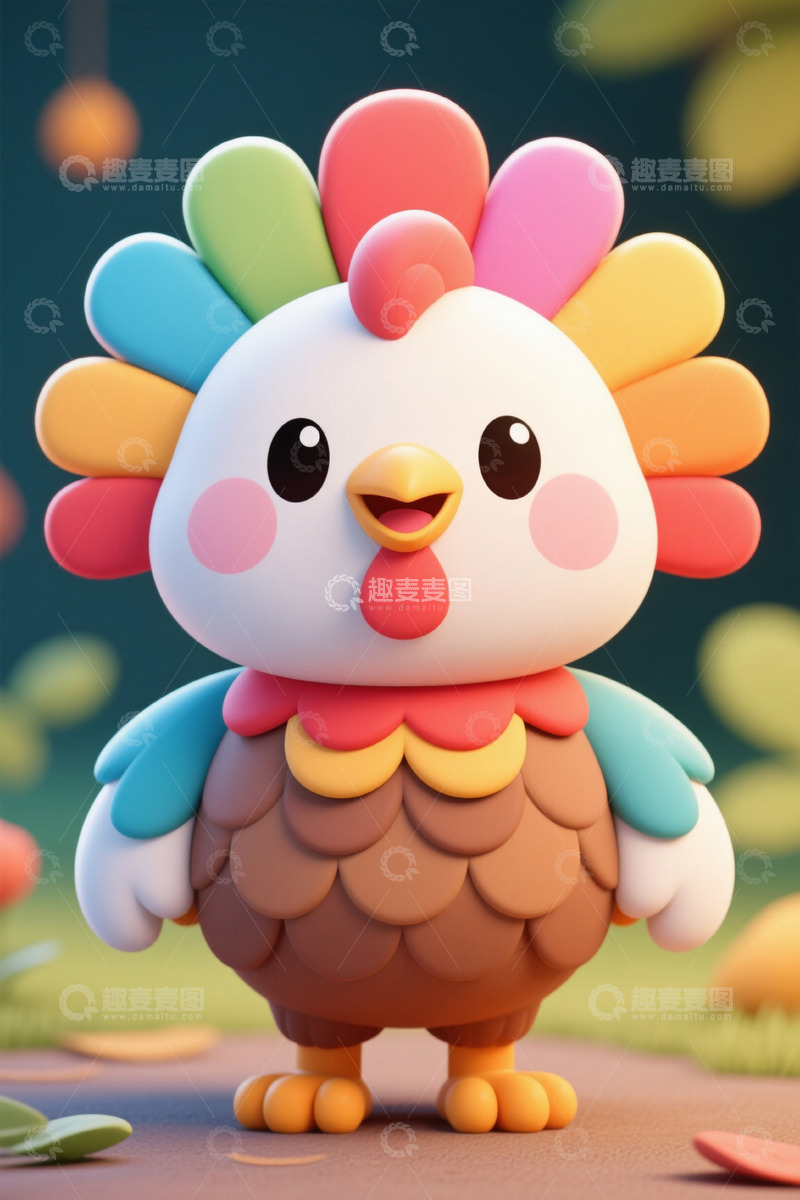 高清大图下载【趣麦麦图】卡通小鸡形象素材