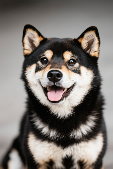 可爱柴犬正面特写
