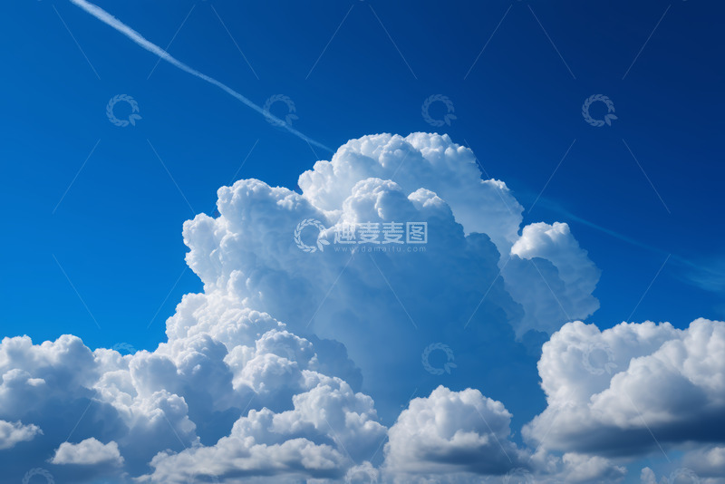 高清大图下载【趣麦麦图】蓝天白云积云天空景象