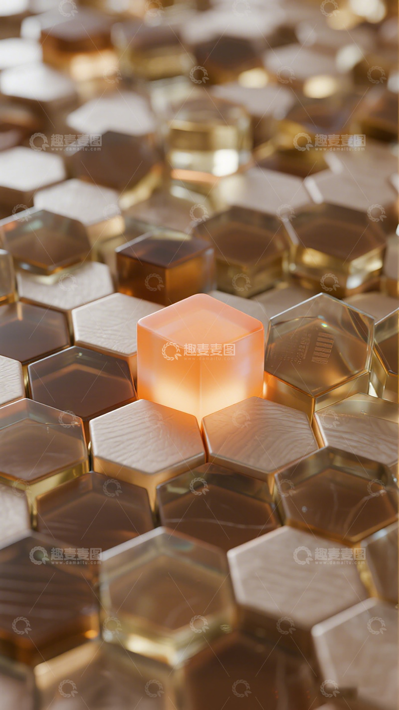 高清大图下载【趣麦麦图】立方体拼接艺术效果摄影
