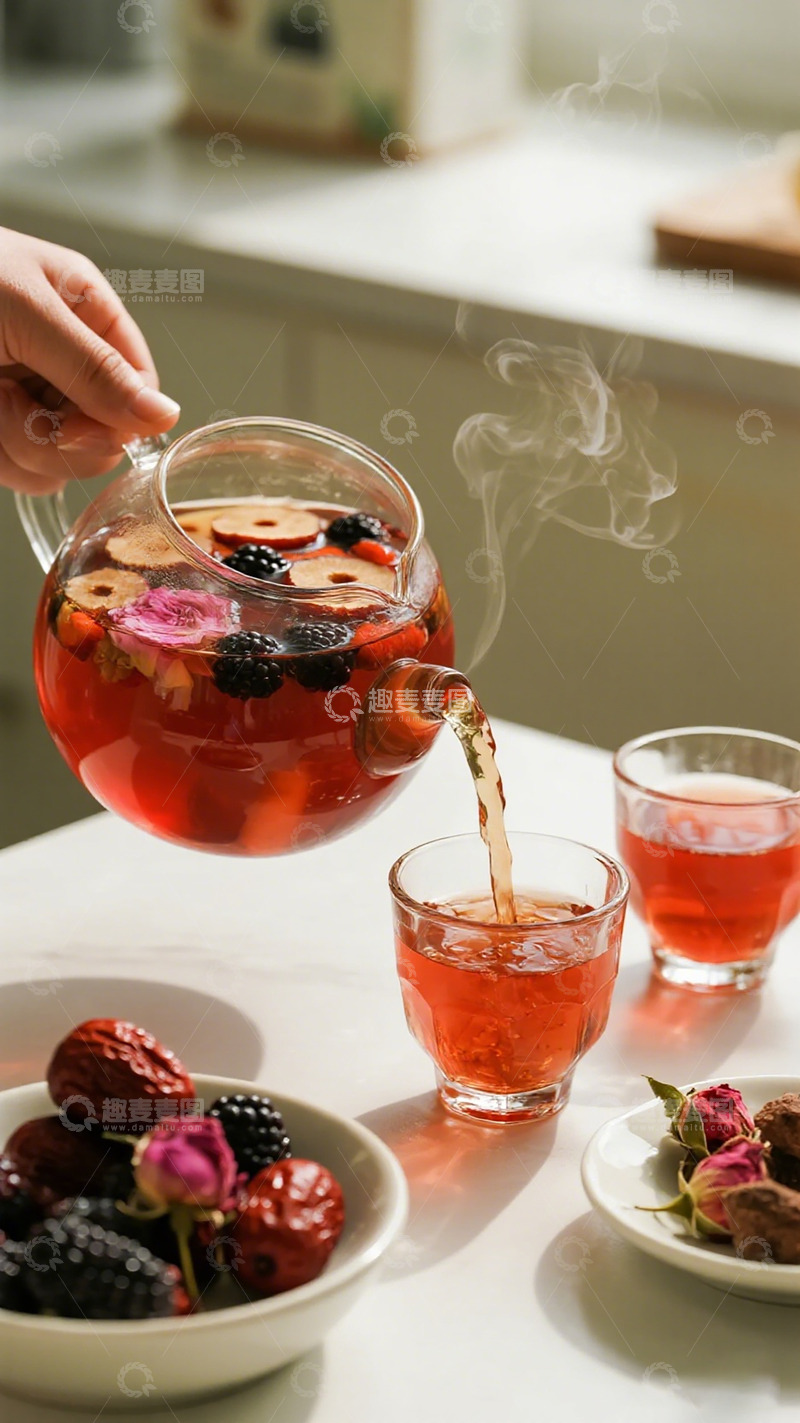 高清大图下载【趣麦麦图】温馨下午茶水果茶饮摄影图片