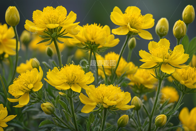 高清大图下载【趣麦麦图】黄色花卉特写