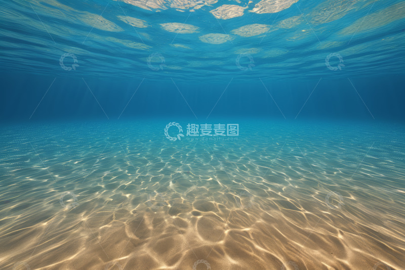 高清大图下载【趣麦麦图】海洋水下清澈水底景象