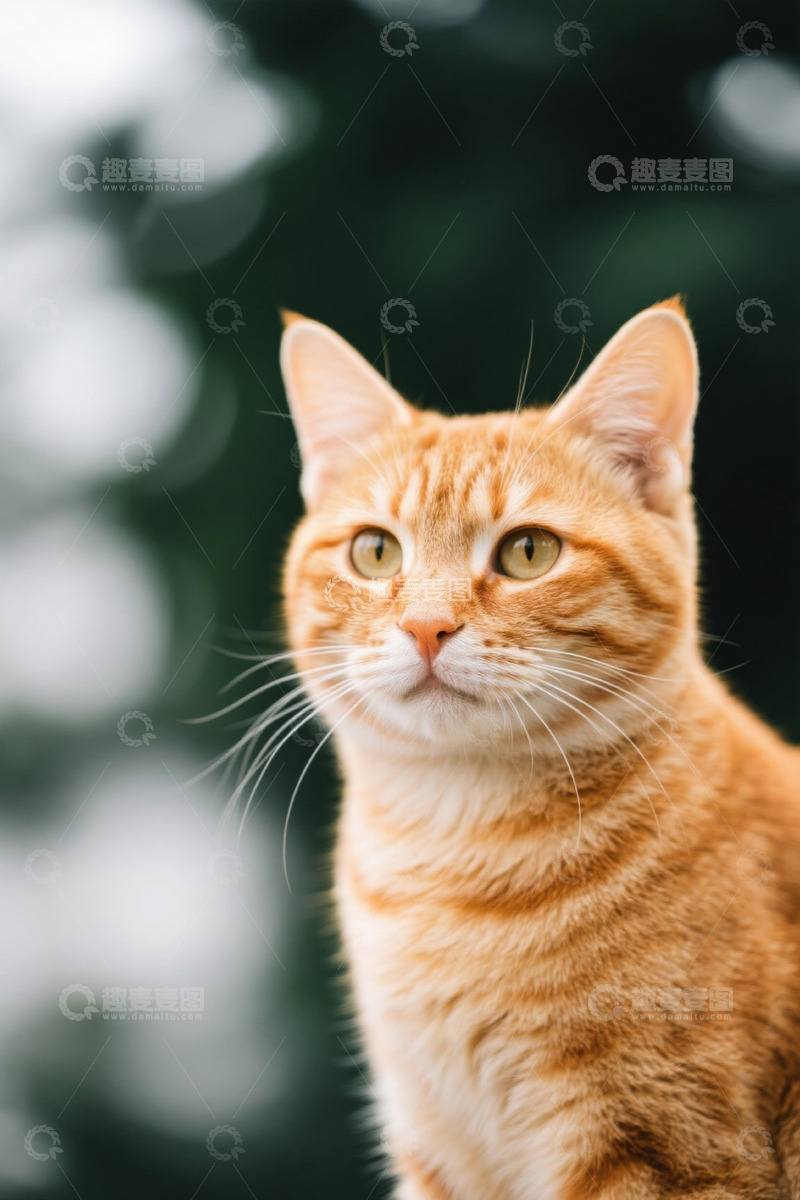 高清大图下载【趣麦麦图】橘色猫咪特写