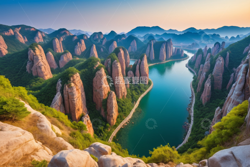 高清大图下载【趣麦麦图】丹霞地貌山水自然风光