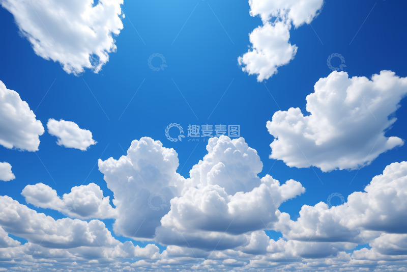 高清大图下载【趣麦麦图】蓝天白云自然风光素材