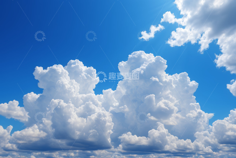 高清大图下载【趣麦麦图】蓝天白云晴朗天空景象