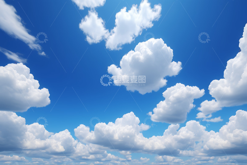 高清大图下载【趣麦麦图】蓝天白云晴朗天空景观