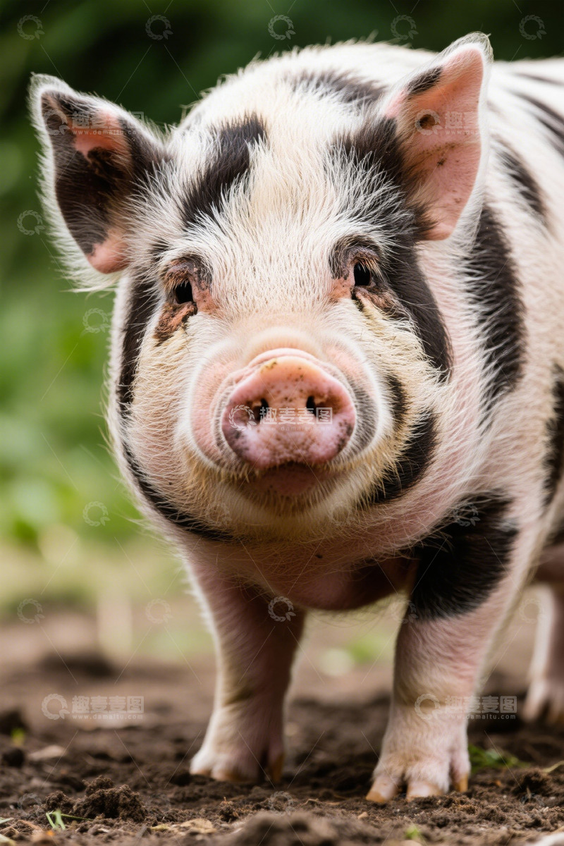 高清大图下载【趣麦麦图】小猪特写画面