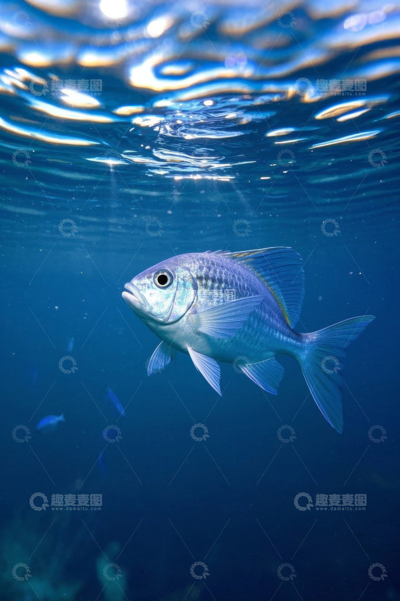 高清大图下载【趣麦麦图】海洋中畅游的鱼