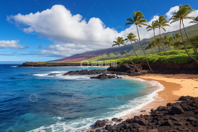 高清大图下载【趣麦麦图】夏威夷热带海滩海洋风光