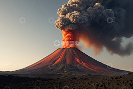 火山喷发壮观景象