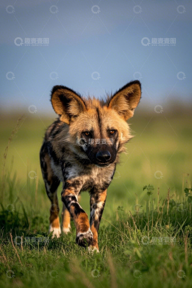 高清大图下载【趣麦麦图】非洲草原上的野生食肉动物