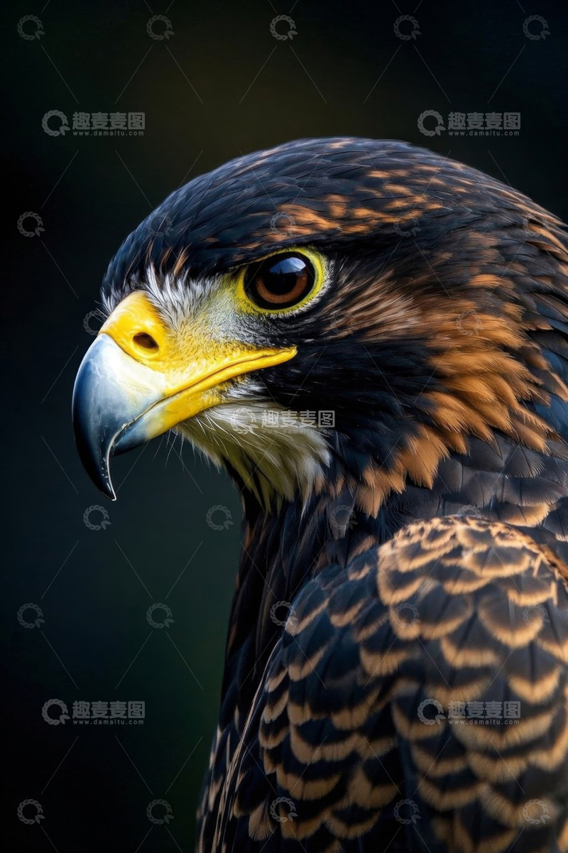 高清大图下载【趣麦麦图】猛禽鹰特写