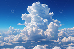 高空视角壮丽云层景观