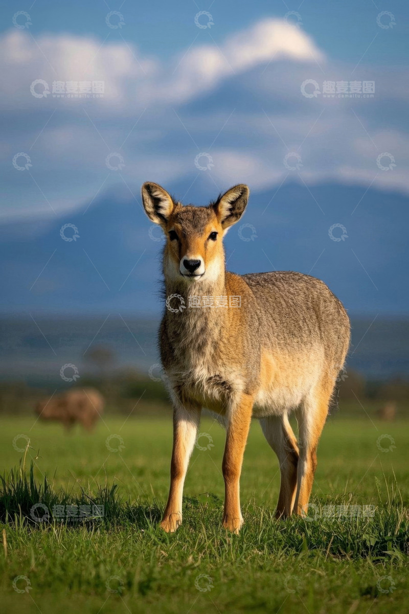 高清大图下载【趣麦麦图】草原上站立的野生动物