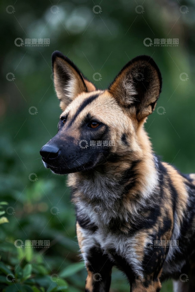 高清大图下载【趣麦麦图】非洲野犬特写
