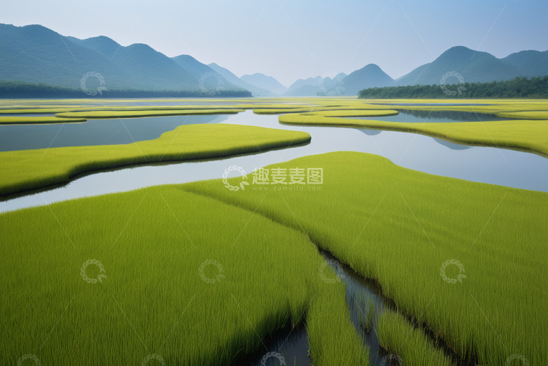 高清大图下载【趣麦麦图】广袤湿地自然风光