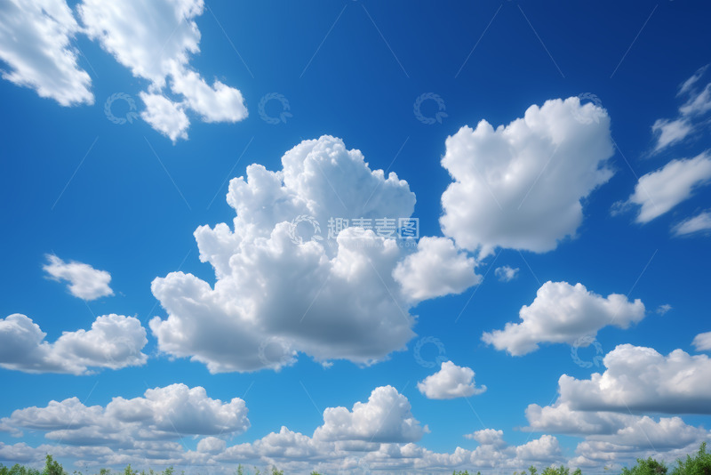 高清大图下载【趣麦麦图】蓝天白云自然风光素材