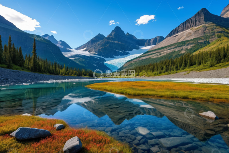 高清大图下载【趣麦麦图】高山湖泊自然风光