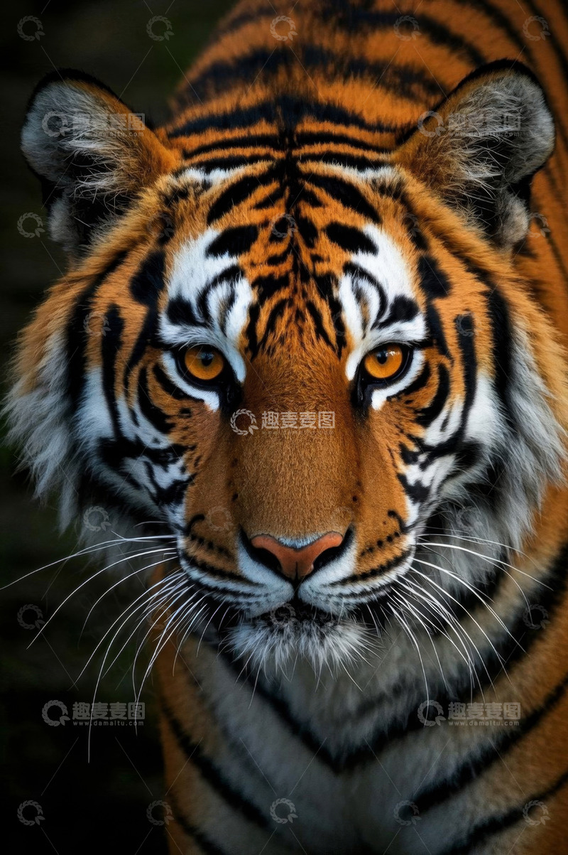 高清大图下载【趣麦麦图】老虎特写近景