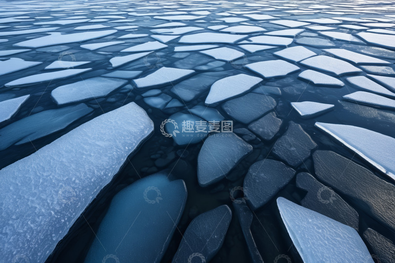 高清大图下载【趣麦麦图】碎裂浮冰自然景观