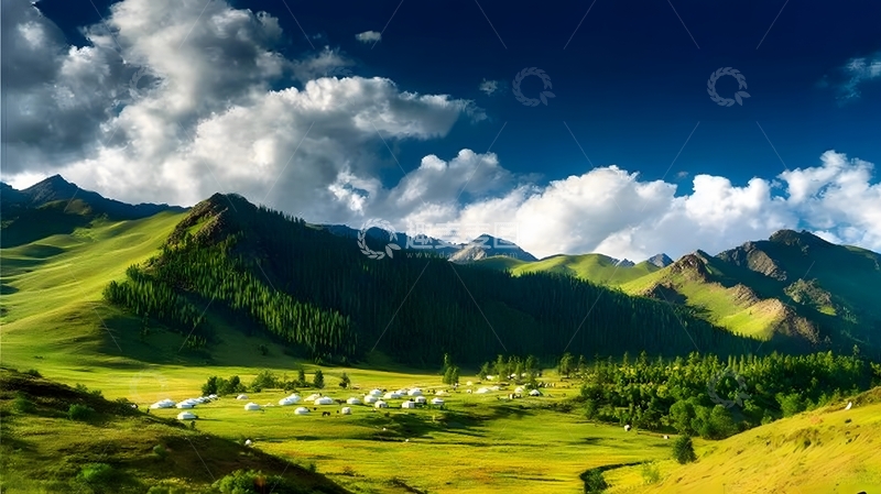 高清大图下载【趣麦麦图】壮丽山谷风光摄影