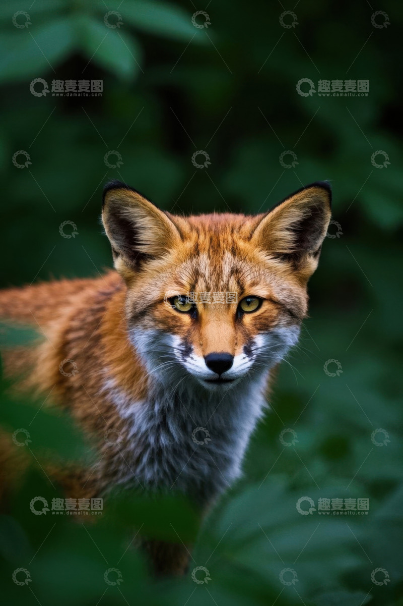 高清大图下载【趣麦麦图】野外红狐狸特写