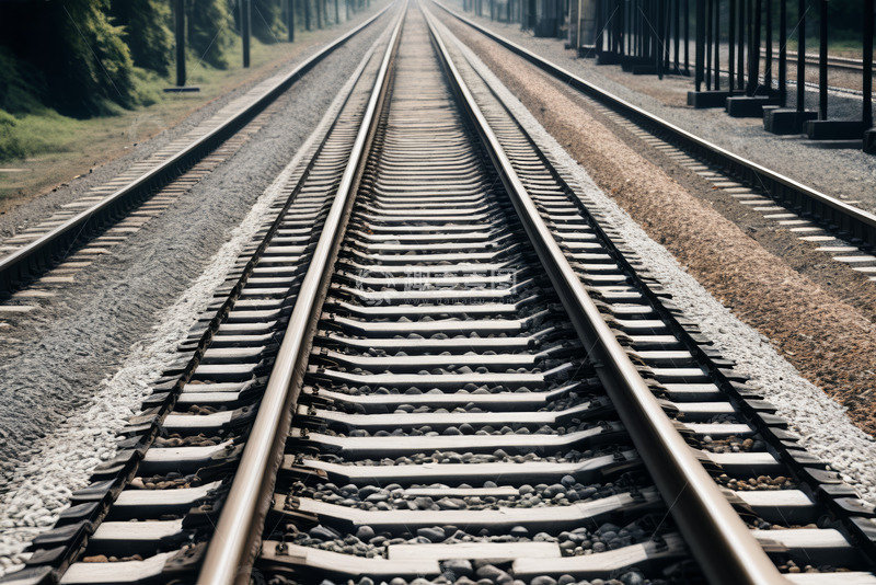 高清大图下载【趣麦麦图】延伸的铁路轨道风景