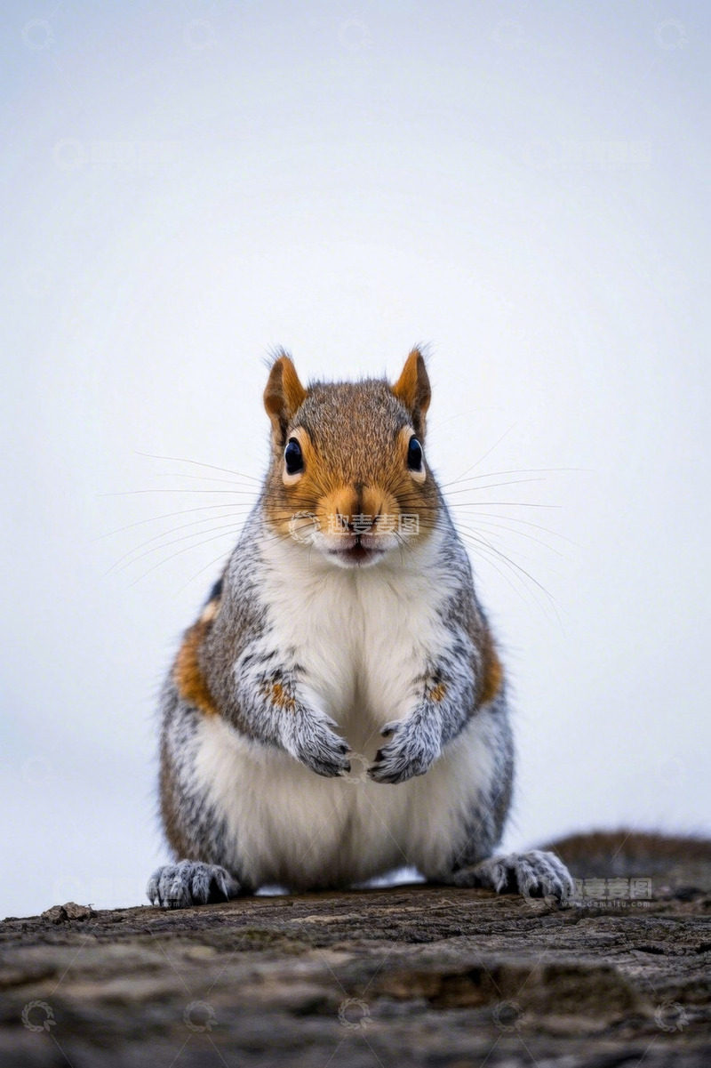 高清大图下载【趣麦麦图】站立的松鼠特写