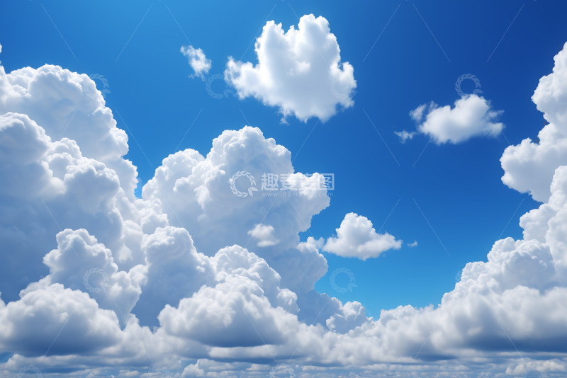高清大图下载【趣麦麦图】蓝天白云晴朗天空景观