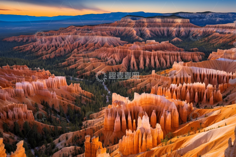 高清大图下载【趣麦麦图】犹他州峡谷壮丽岩石景观