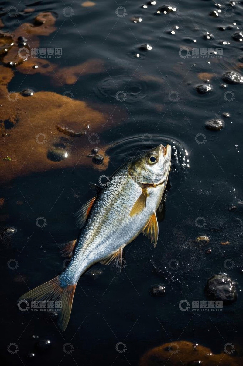 高清大图下载【趣麦麦图】水中银色鱼类特写