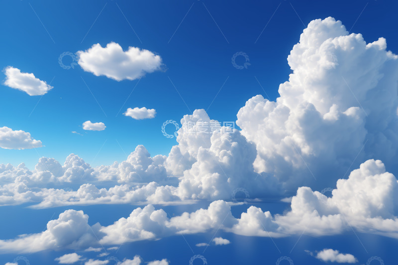 高清大图下载【趣麦麦图】蓝天白云自然景观素材