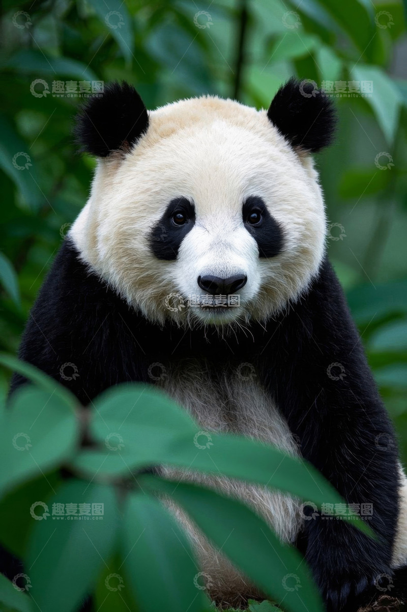 高清大图下载【趣麦麦图】大熊猫特写