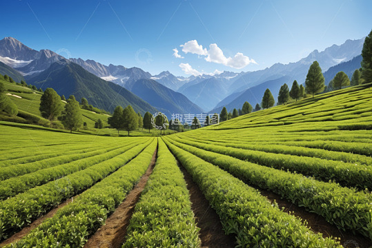 山地茶园自然风光