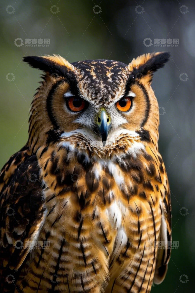 高清大图下载【趣麦麦图】猫头鹰特写素材