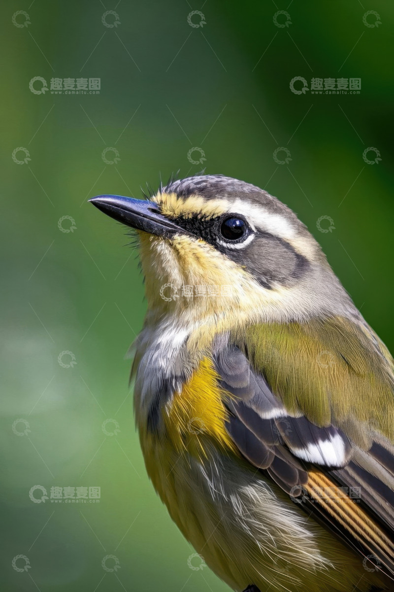 高清大图下载【趣麦麦图】彩色小鸟特写