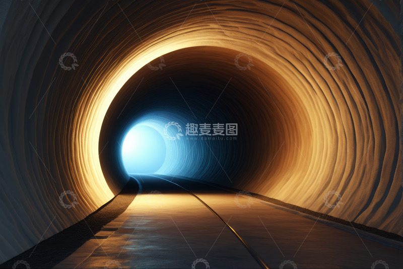 高清大图下载【趣麦麦图】隧道尽头的光亮