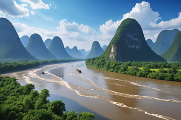 桂林漓江山水风光