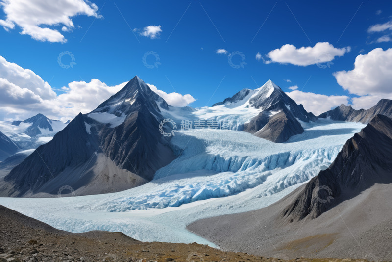 高清大图下载【趣麦麦图】雪山冰川自然景观